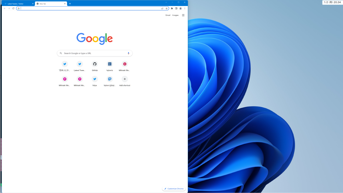 完成したデスクトップ 完成したデスクトップ