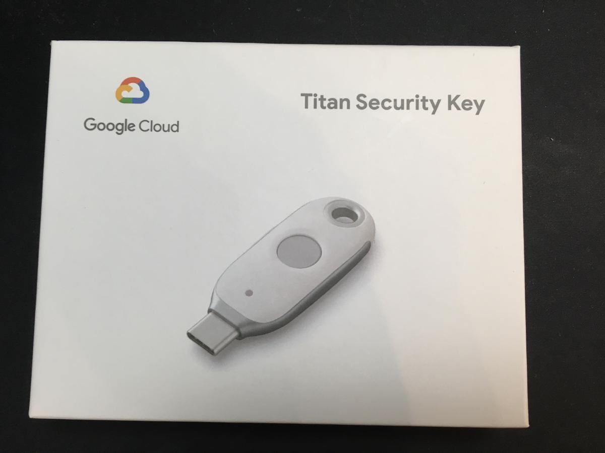 届いたTitanセキュリティキー